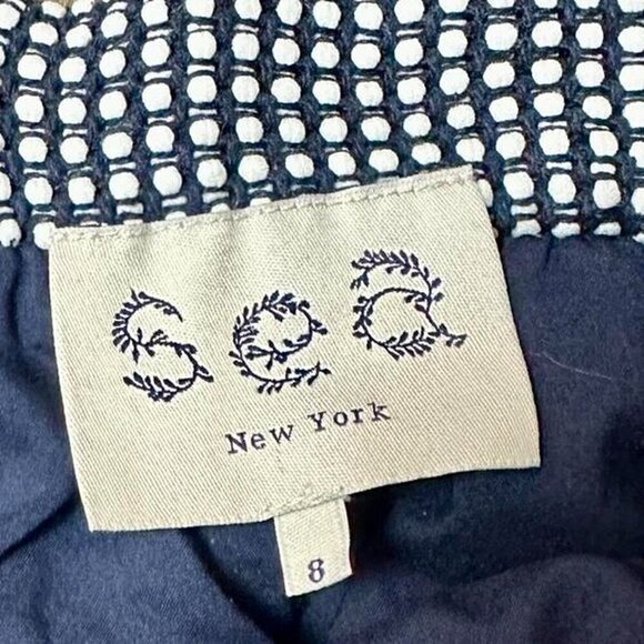 Sea New York Microdot Pleated Mini Skirt Size 8 Luxury - Picture 2 of 5